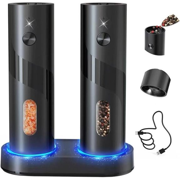 Circle Joy Rechargeable Salt & Pepper Grinder Set