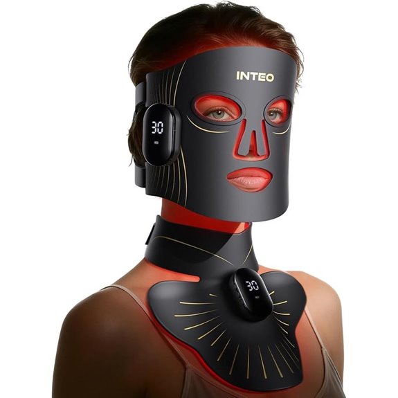 Red Light Therapy Face & Neck Mask with 4 Modes
