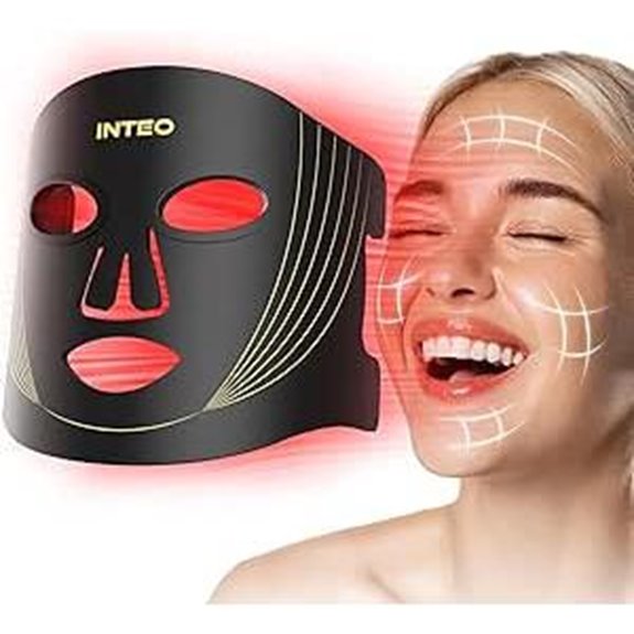 INTEO Red Light Therapy Face Mask with Remote
