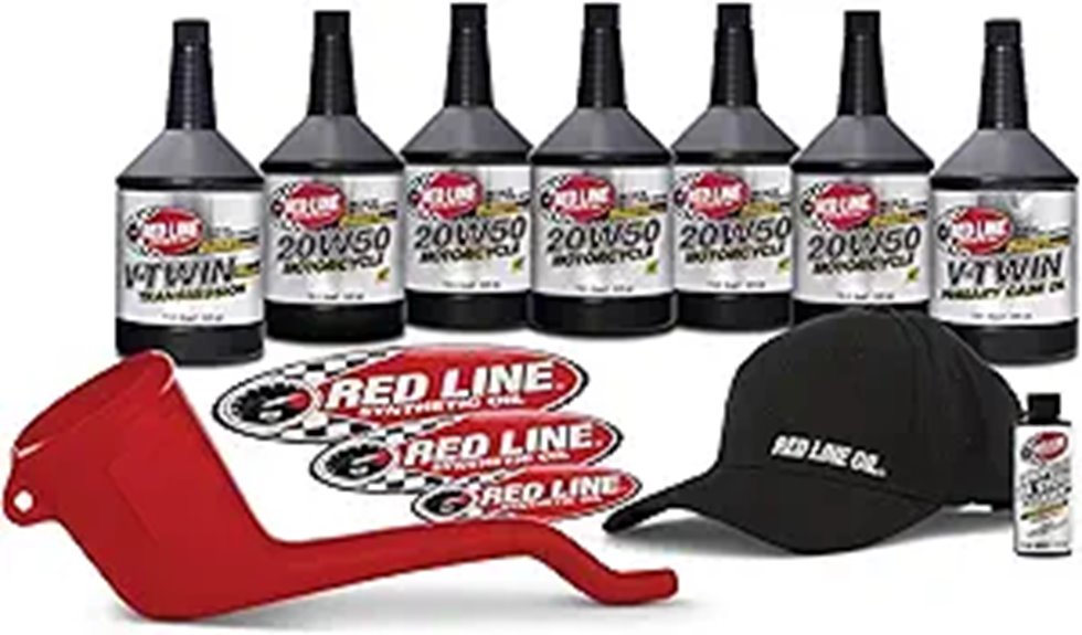 Red Line 90226 20W50 Powersport Motor Oil V-Twin - 1 Powerpack Kit