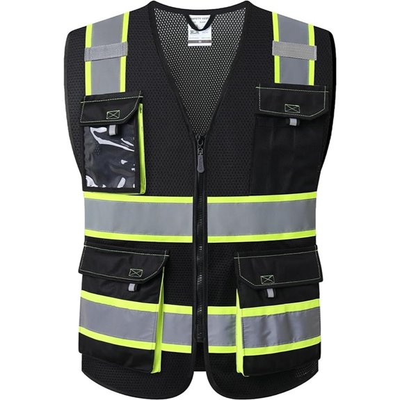 High Visibility Reflective Safety Vest with Pockets
