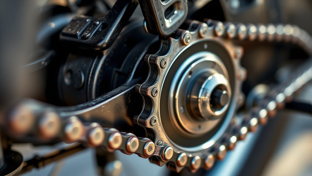 regular chain maintenance and lubrication