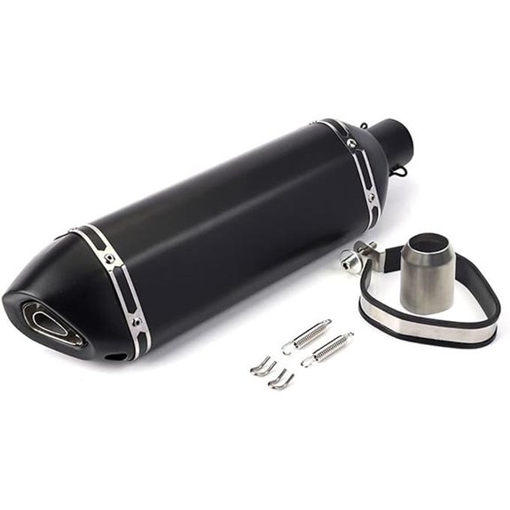 Exhaust Muffler with Removable DB Killer for Motorcycles