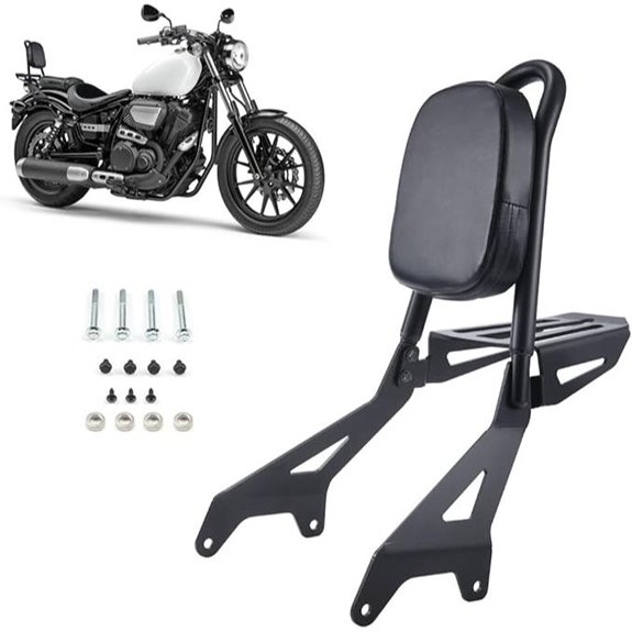 Detachable Motorcycle Sissy Bar with Luggage Rack
