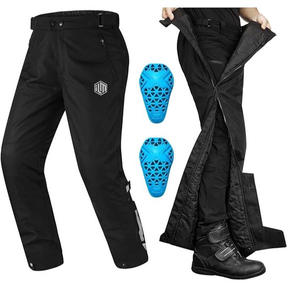 ILM Detachable Winter Motorcycle Riding Pants Motorcycle Riding Pants with Armor and Aramid Lining