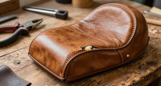 restoring vintage motorcycle upholstery