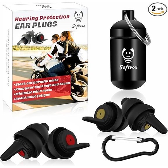Motorcycle Ear Plugs Reusable Wind Noise Protection