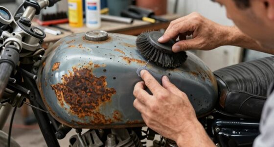 rusty tank cleaning process