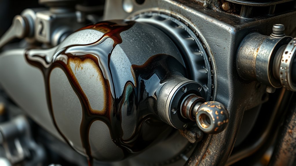 seal deterioration causes oil leaks