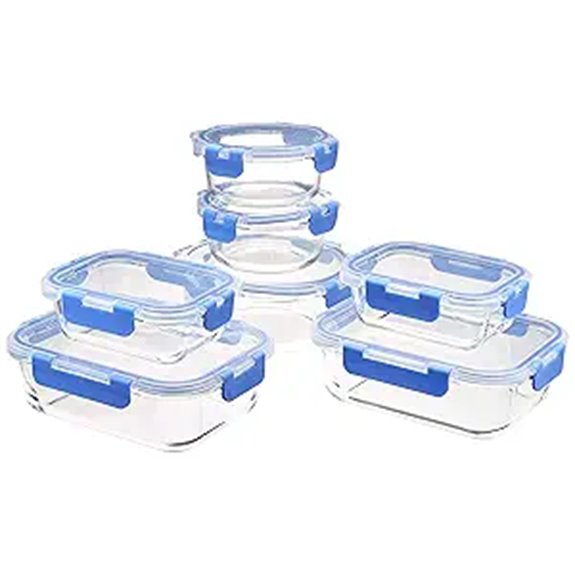 Amazon Basics Glass Food Storage Containers (7-Pack)