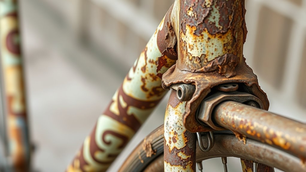 severe rust indicates frame damage