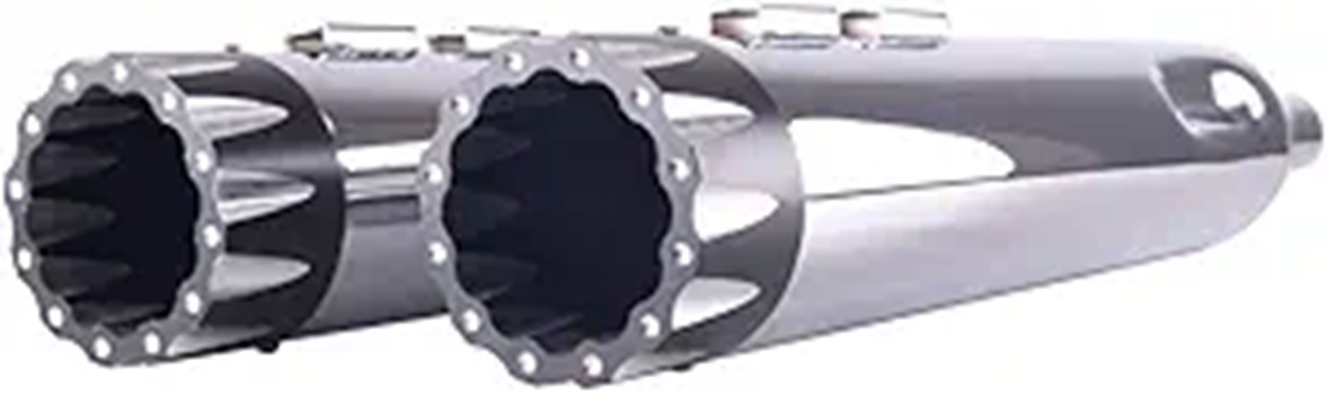 SHARKROAD Chrome 4.5 Slip-On Muffler for Harley Touring