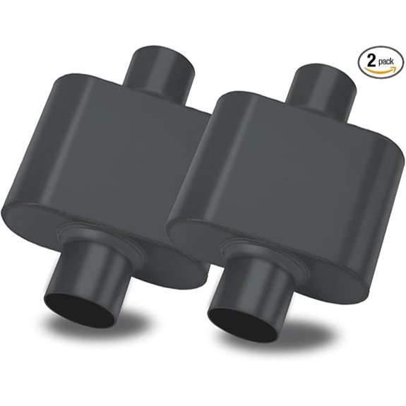 Single Chamber Race Muffler 3 Center/Center Steel