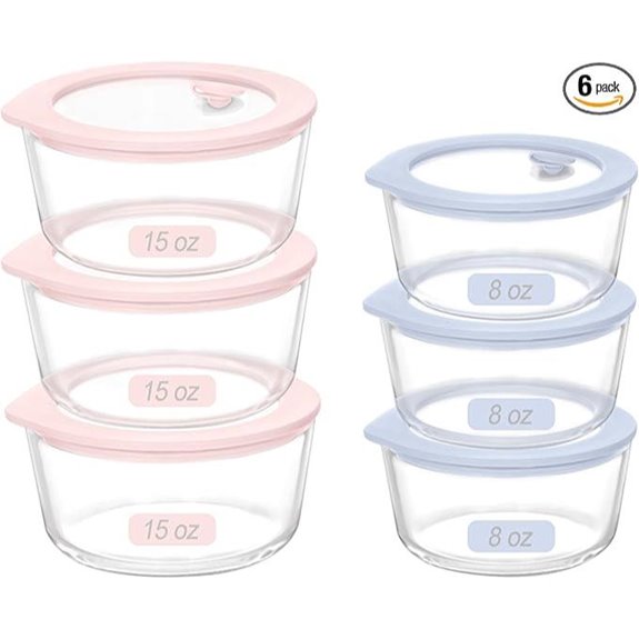 Urban Green Glass Food Container Set (6 Pack)