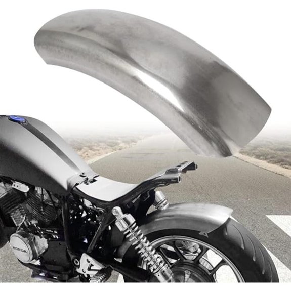 6.1'' Flat Motorcycle Rear Short Fender Mudguard For Harley Bobber Chopper