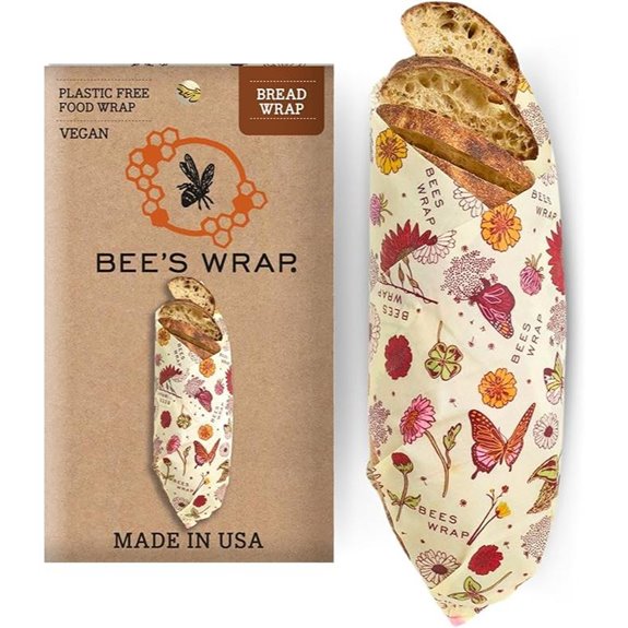 Bee's Wrap Vegan Beeswax Food Wraps for Bread