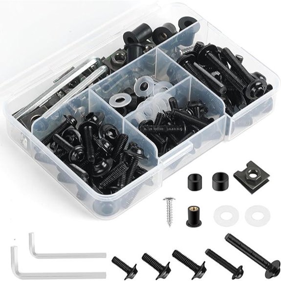 Motorcycle Fairing Bolt Kit Stainless Steel Universal Fit