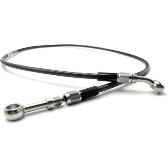 AN3 M10 Stainless Steel Motorcycle Brake Line (60cm)