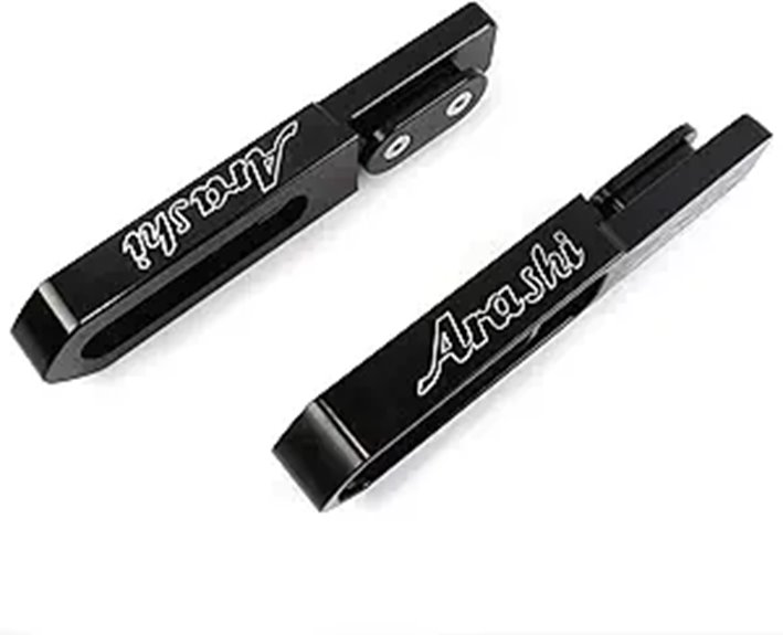 Black Swingarm Extensions for Suzuki GSXR 600/750