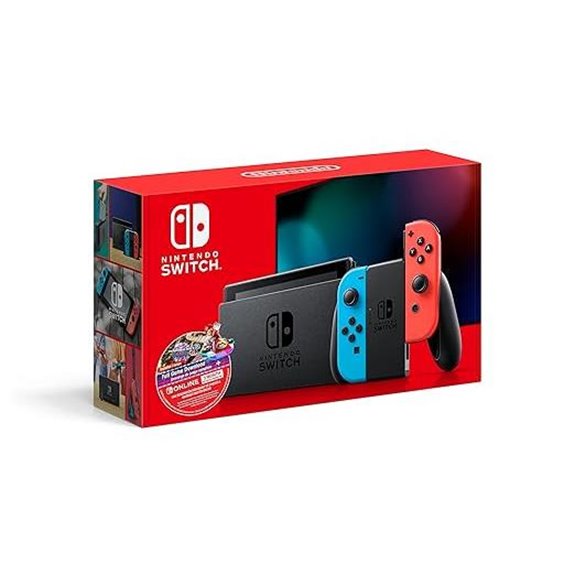 Nintendo Switch Neon + Mario Kart 8 Deluxe + 3-Month Online