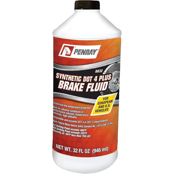 Penray 6632 Synthetic HD DOT 4 Plus Brake Fluid 32 fl. oz 1 Pack