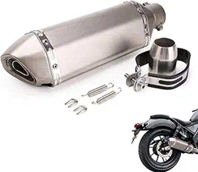 Titanium Motorcycle Exhaust Muffler with Removable DB Killer