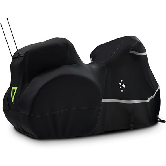 Motorcycle Cover for Touring Models with Side+Top Box