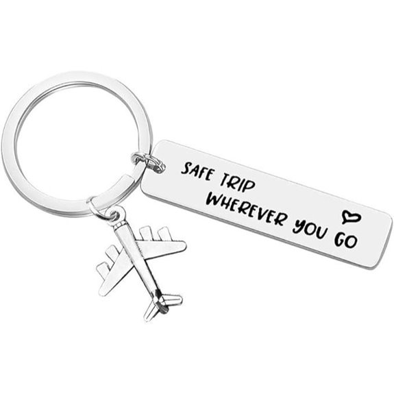 Vadaka Travel Airplane Keychain Gift for Travelers