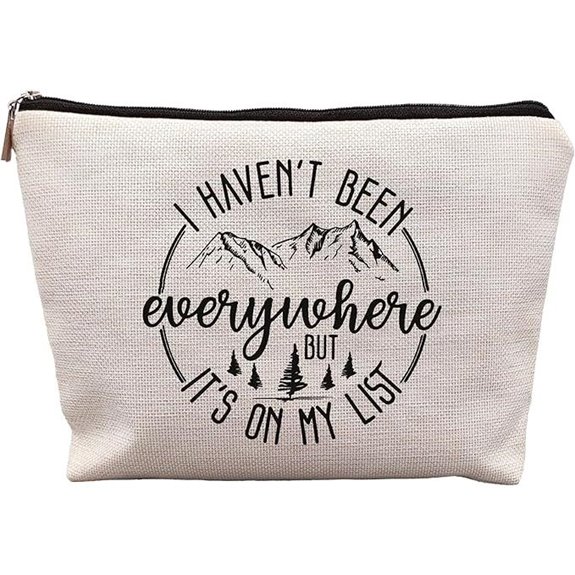 World Traveler Makeup Bag Adventure Gifts for Women