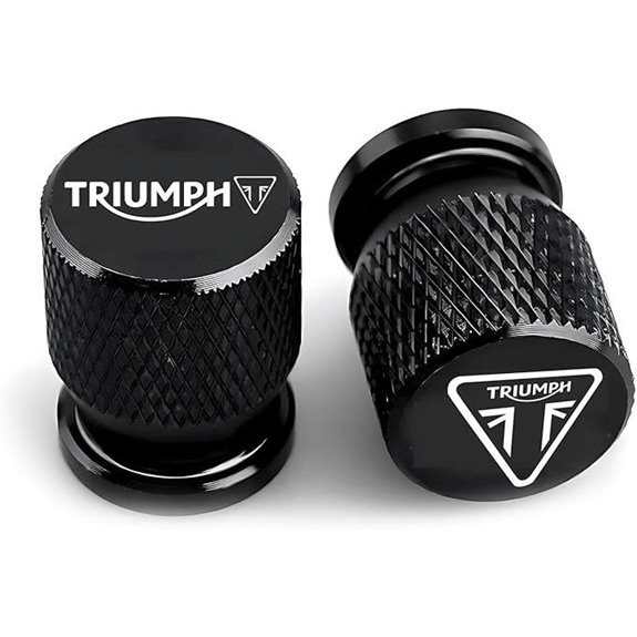 Tire Valve Caps for Triumph Motorcycles (2 Pack)