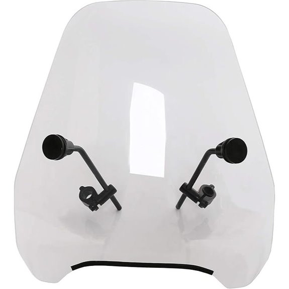 Universal 15” Motorcycle Windshield for Harley Yamaha Honda