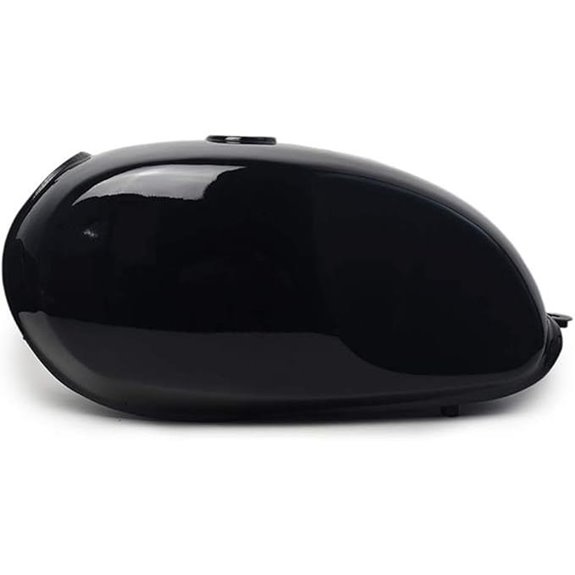Motorcycle Fuel Gas Tank 2.9 Gallon Universal Black