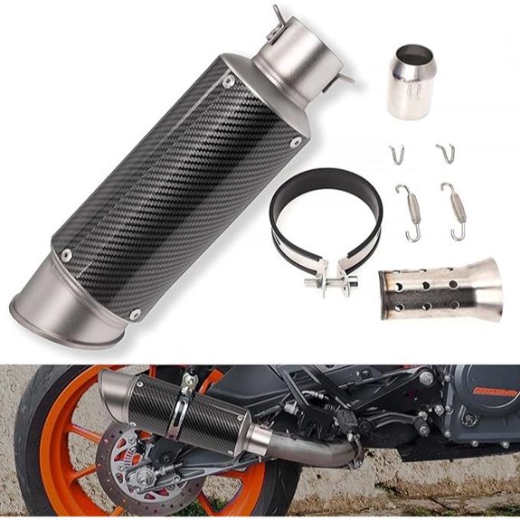 Universal Motorcycle Exhaust Muffler with Silencers