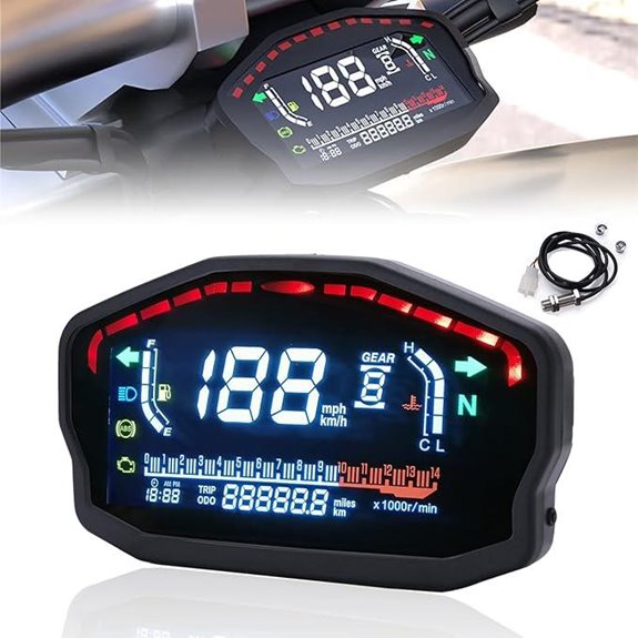 PACEWALKER Universal Motorcycle Speedometer for Honda Ducati