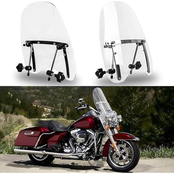 Dreamizer Universal Motorcycle Windshield (19x17)