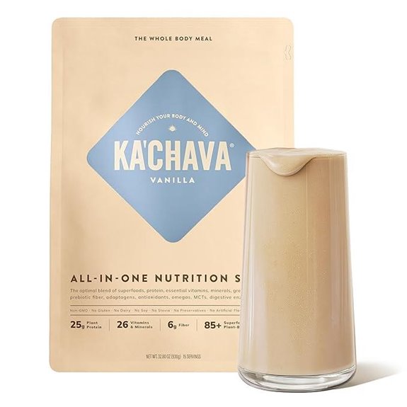 Ka’Chava Vanilla Meal Shake with Superfoods & Probiotics