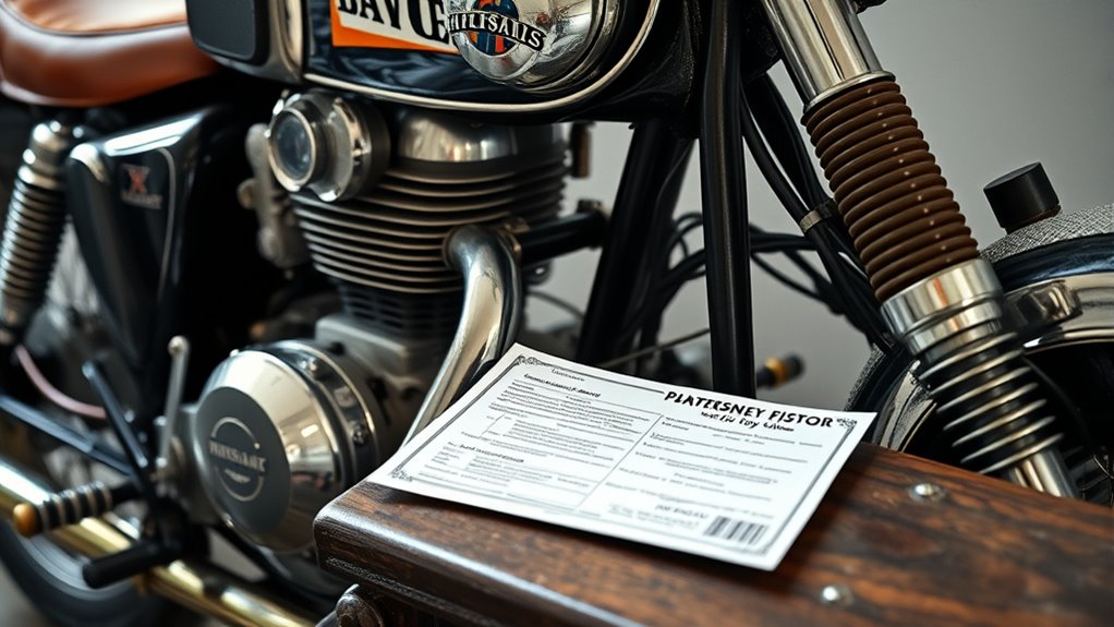 verify motorcycle documentation thoroughly