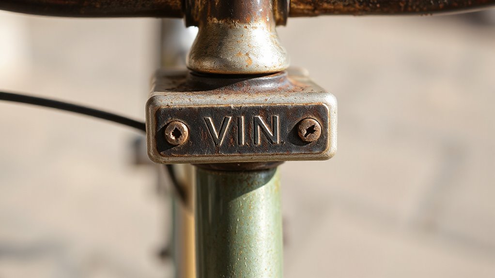 verify vintage bike vin