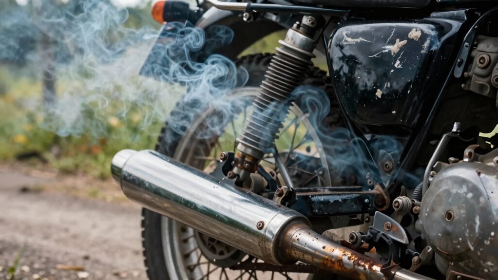 vintage bike exhaust diagnosis