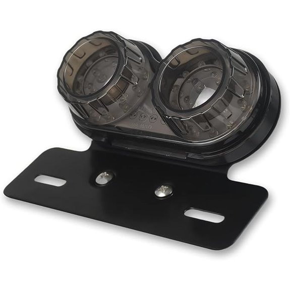 Vintage Motorcycle LED Tail Light with License Plate