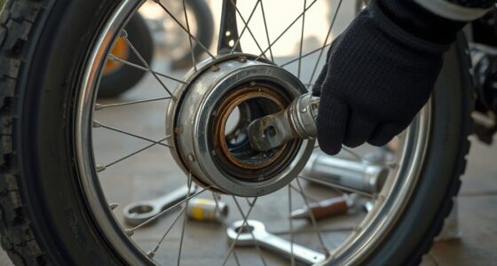 vintage motorcycle wheel bearing replacement