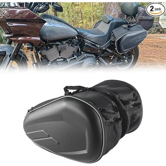 GearUp Motorcycle Saddlebags Expandable Waterproof Panniers