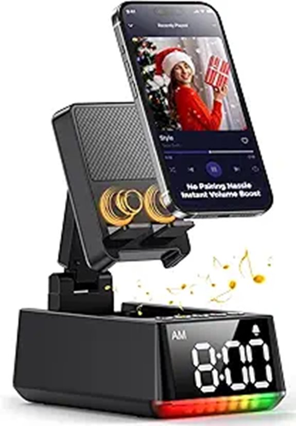 Bluetooth Speaker & Phone Stand Gift for Men Women