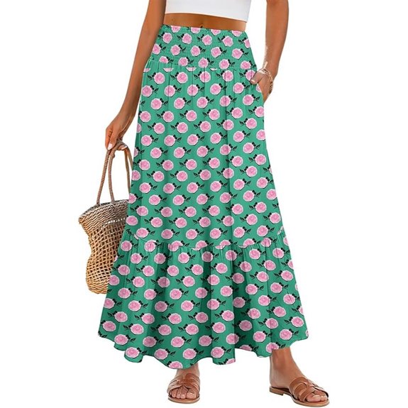 women s maxi skirt pockets