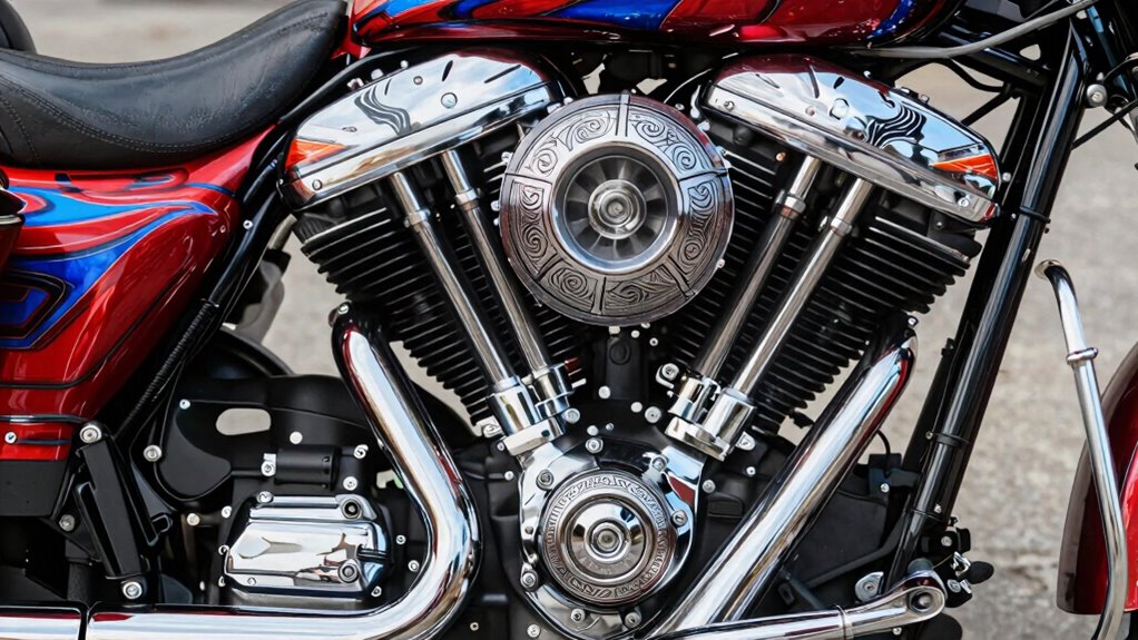 custom finishes enhance harley style