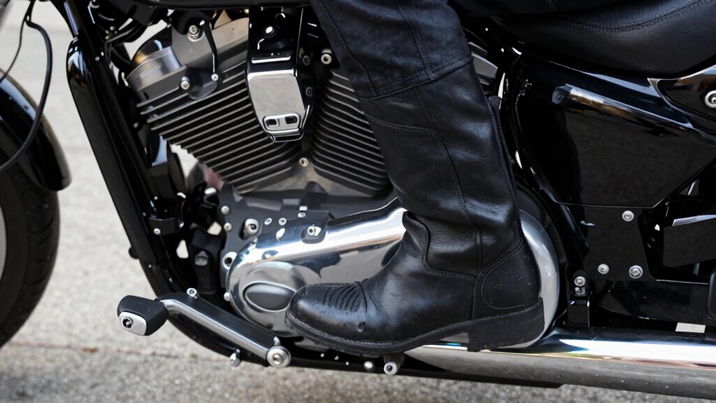 forward controls impact riding ergonomics