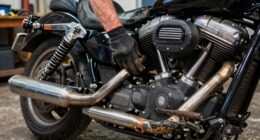 harley touring bike inspection