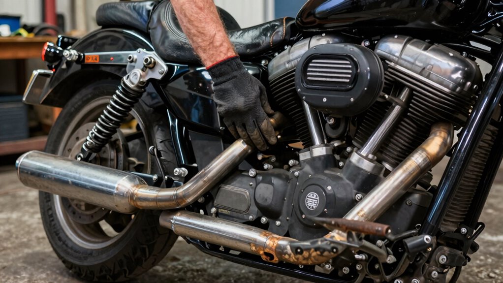 harley touring bike inspection