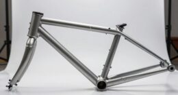 inspecting motorcycle frame alignment