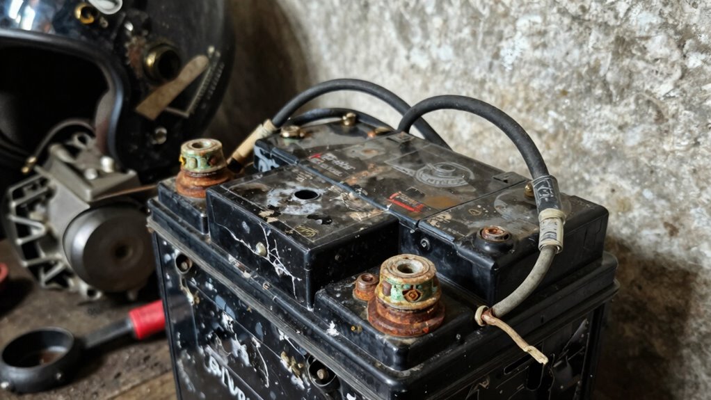 old motorcycle battery failure
